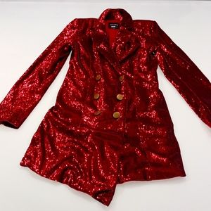 Retrofete Sequin double breasted blazer “dress” | S, fits like XS